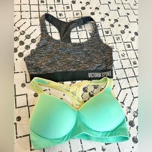 Victoria Secret Sports Bra EUC Size M set of 2